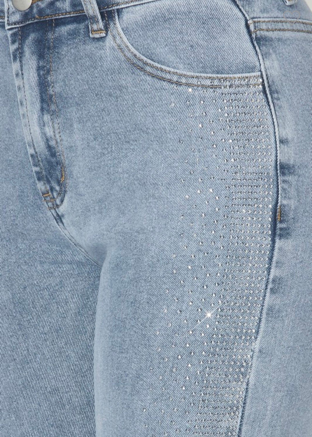 Rinestones side Jeans
