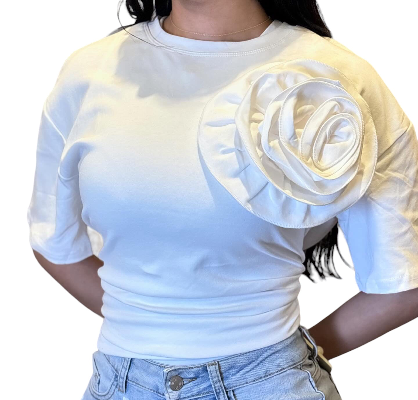 Flower T-shirt White