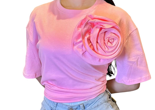 Flower T-shirt Pink