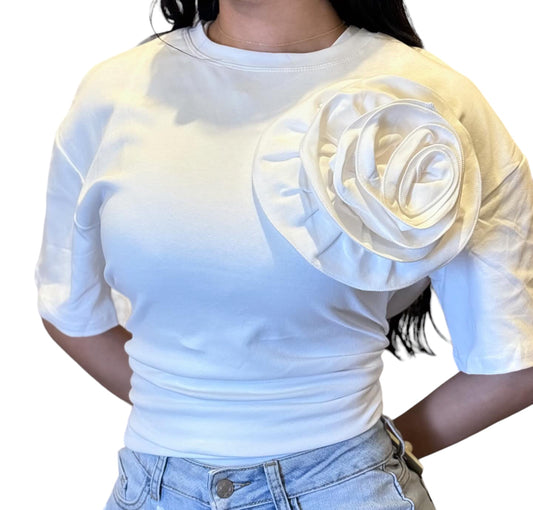 Flower T-shirt White