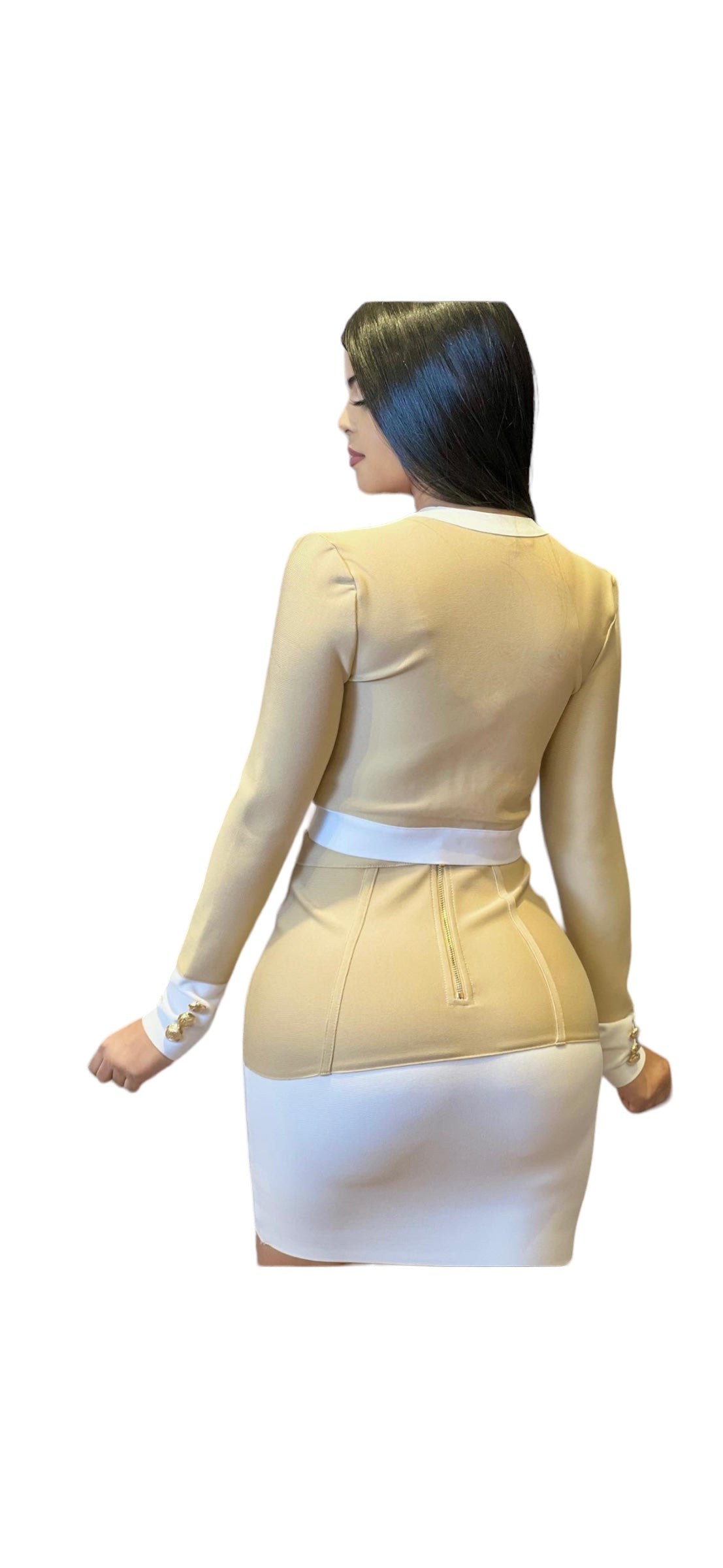 Two Piece set Bandage Pretty Missy beige