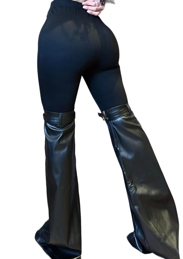 Legging Leather Leg Cuffs